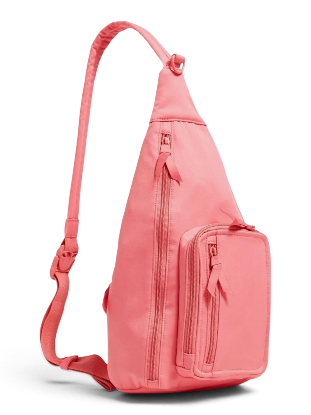 Vera Bradley Rouge Rose Pink Sling Backpack Cotton 9×19 In - Picture 4 of 16